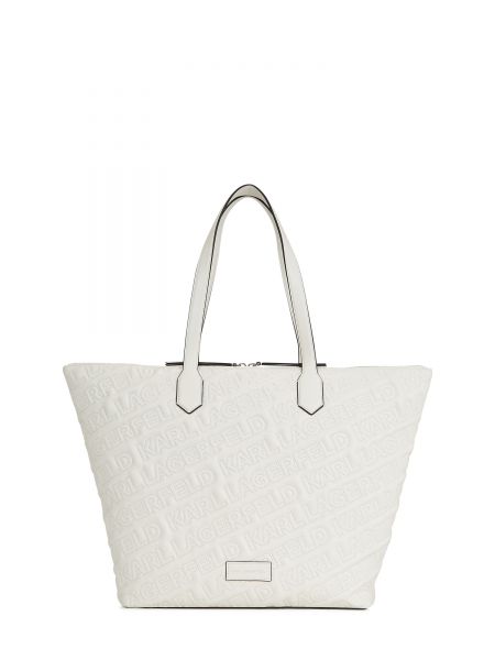Nakupovalna torba Karl Lagerfeld bela