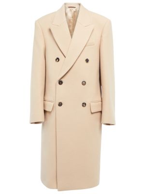 Μάλλινο παλτό Wardrobe.nyc μπεζ