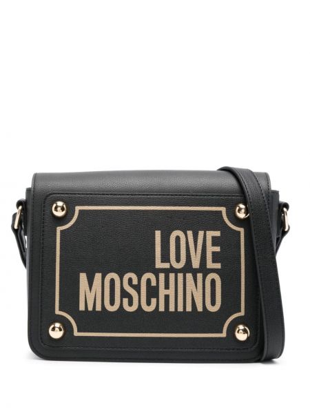 Leder body mit print Love Moschino