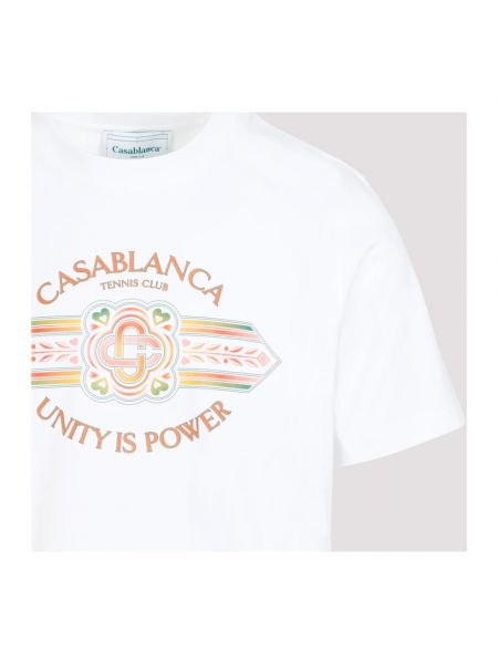 Camiseta de algodón Casablanca blanco