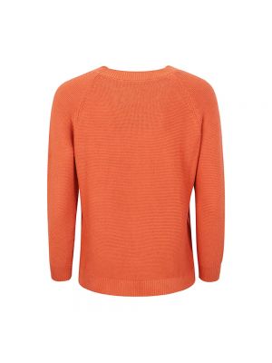 Jersey de algodón de tela jersey de cuello redondo Max Mara Weekend naranja
