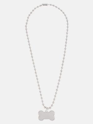 Ogrlica od nehrđajućeg čelika Balenciaga srebrena