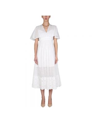 Biała sukienka midi Anna Molinari
