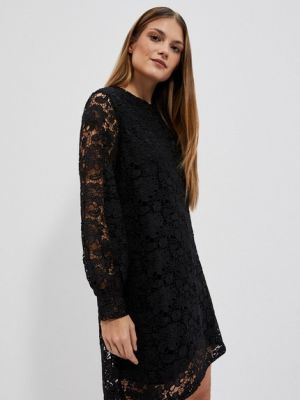 Φόρεμα με δαντέλα Moodo μαύρο