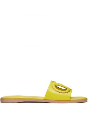 Kožne cipele Valentino Garavani žuta