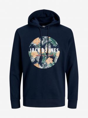 Kapučdžemperis Jack & Jones zils