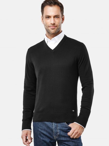 Пуловер Vincenzo Boretti черный
