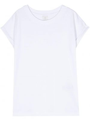 Bavlnené tričko Eleventy biela
