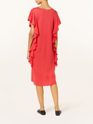 Dzianinowa prosta sukienka Sminfinity czerwona