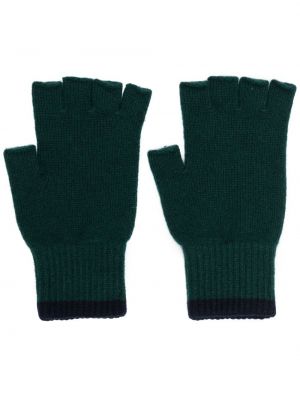 Rękawiczki z kaszmiru Pringle Of Scotland zielone