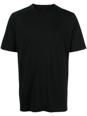 Kokvilnas t-krekls Transit melns