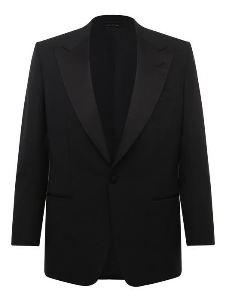 Шерстяной пиджак Tom Ford черный