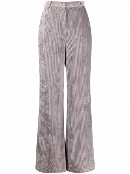 Pantalones de pana Alberta Ferretti gris