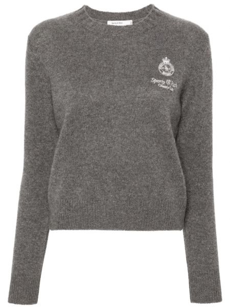 Džemper od kašmira Sporty & Rich siva