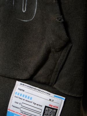 Bluza z kapturem bawełniana Mihara Yasuhiro beżowa