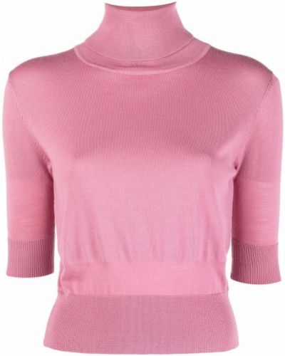 Jersey de punto manga corta de tela jersey Aspesi rosa