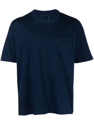 Tričko s vreckami Visvim modrá