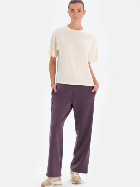 Спортивные штаны с карманами Dagi фиолетовые