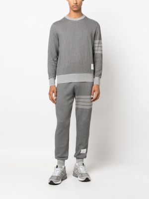 Sweatshirt mit rundem ausschnitt Thom Browne grau