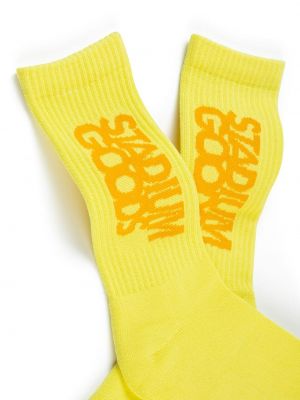 Calcetines con bordado Stadium Goods amarillo