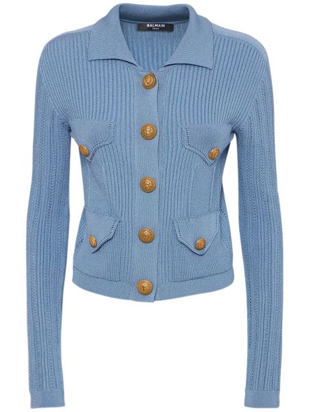 Cardigan Balmain blå