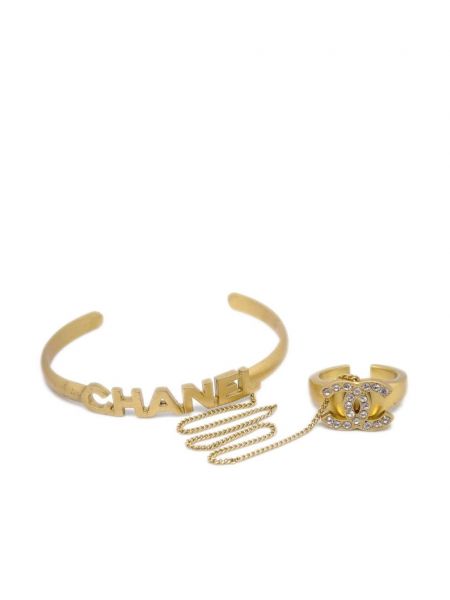 Auksinis žiedas Chanel Pre-owned auksinė