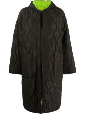 Παλτό με φερμουάρ Msgm μαύρο