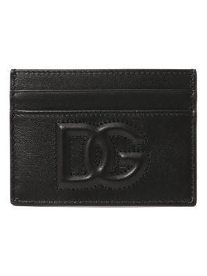 Черный кожаный кошелек Dolce & Gabbana