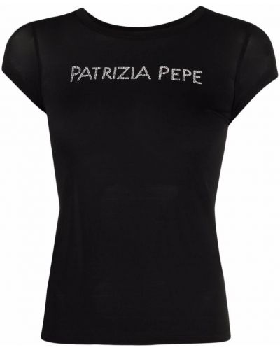 Camiseta con estampado Patrizia Pepe negro