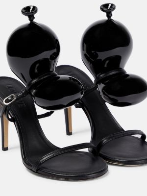 Sandały skórzane Loewe czarne