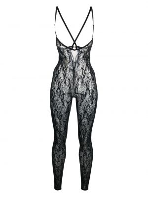 Blonder floral body Wolford svart