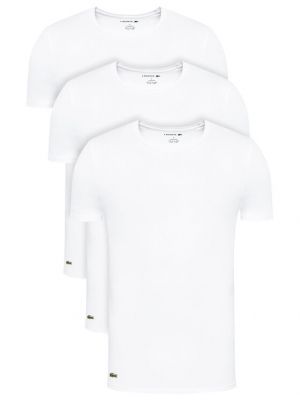 Marškinėliai slim fit Lacoste balta