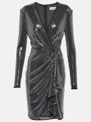 Šedé šaty Diane Von Furstenberg