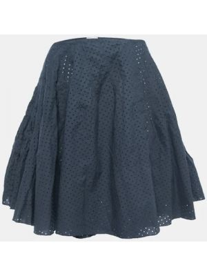 Spódnica bawełniana Alaïa Pre-owned niebieska