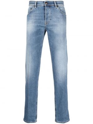 Bavlněné straight fit džíny Pt Torino modré