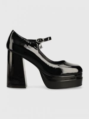Ниски обувки с висок ток Karl Lagerfeld черно