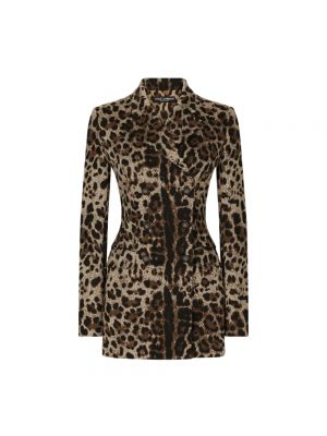 Giacca con stampa leopardato Dolce & Gabbana