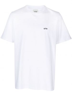 Памучна тениска с принт Arte бяло