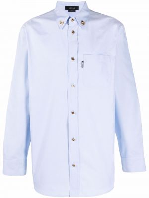 Camisa con botones Versace azul
