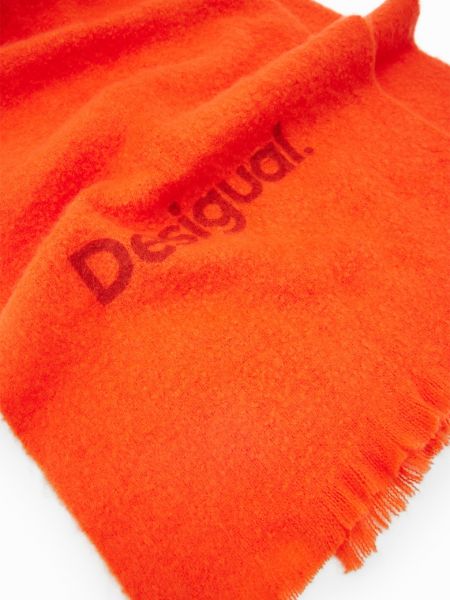 Однотонный шарф Desigual красный
