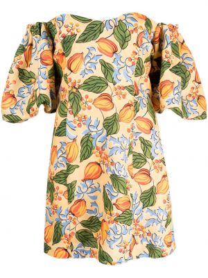 Obleka s cvetličnim vzorcem s potiskom Rhode