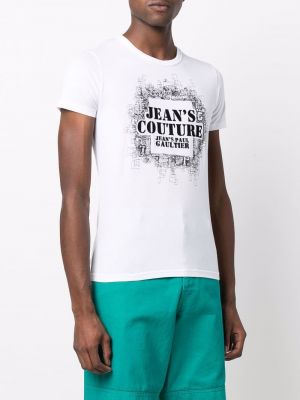 Tričko s potiskem Jean Paul Gaultier Pre-owned bílé