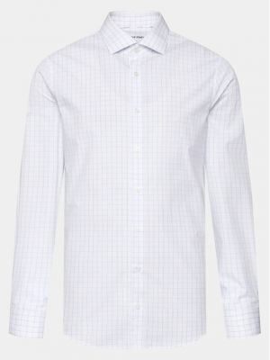 Bílá přiléhavá košile Calvin Klein