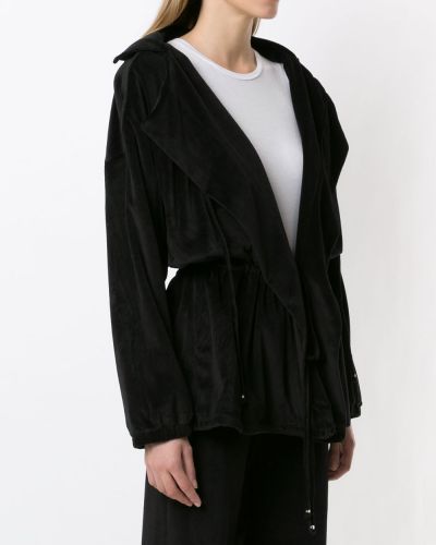 Péřová bunda s kapucí Amir Slama černá