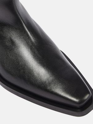 Stivali di gomma di pelle Proenza Schouler nero