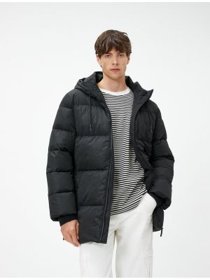 Kabát s kapucí s kapsami Koton