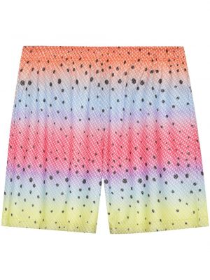 Gepunktete shorts mit print mit farbverlauf John Elliott