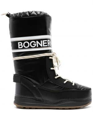 Čizme za snijeg s printom Bogner Fire+ice crna
