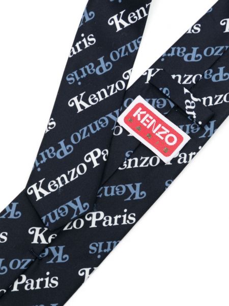 Bavlněná kravata Kenzo modrá