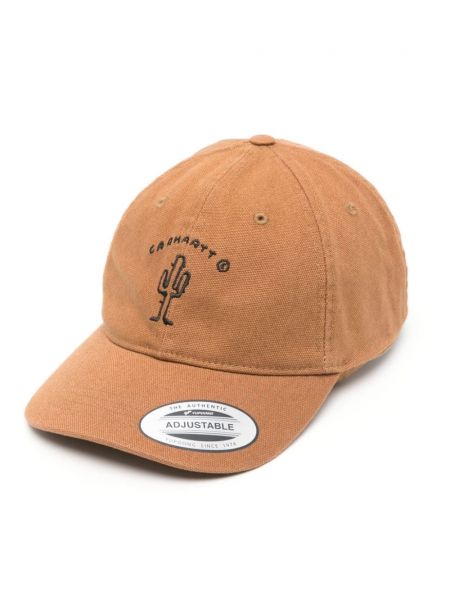 Cap med broderier Carhartt Wip brun